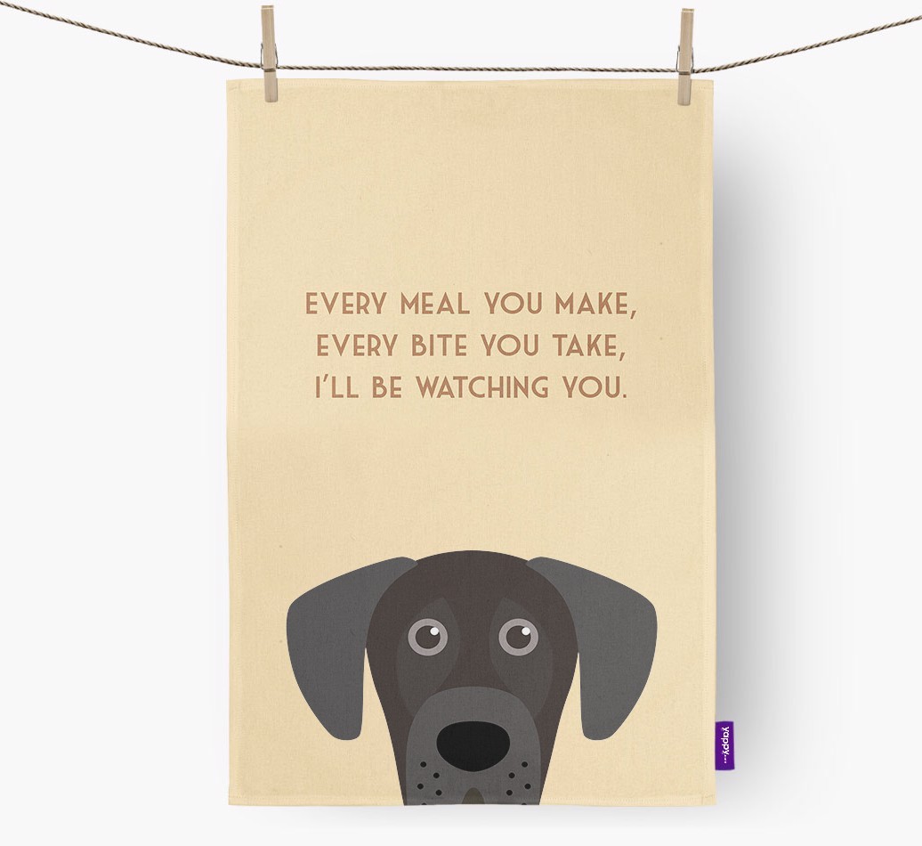 'I'll be watching you' Tea Towel