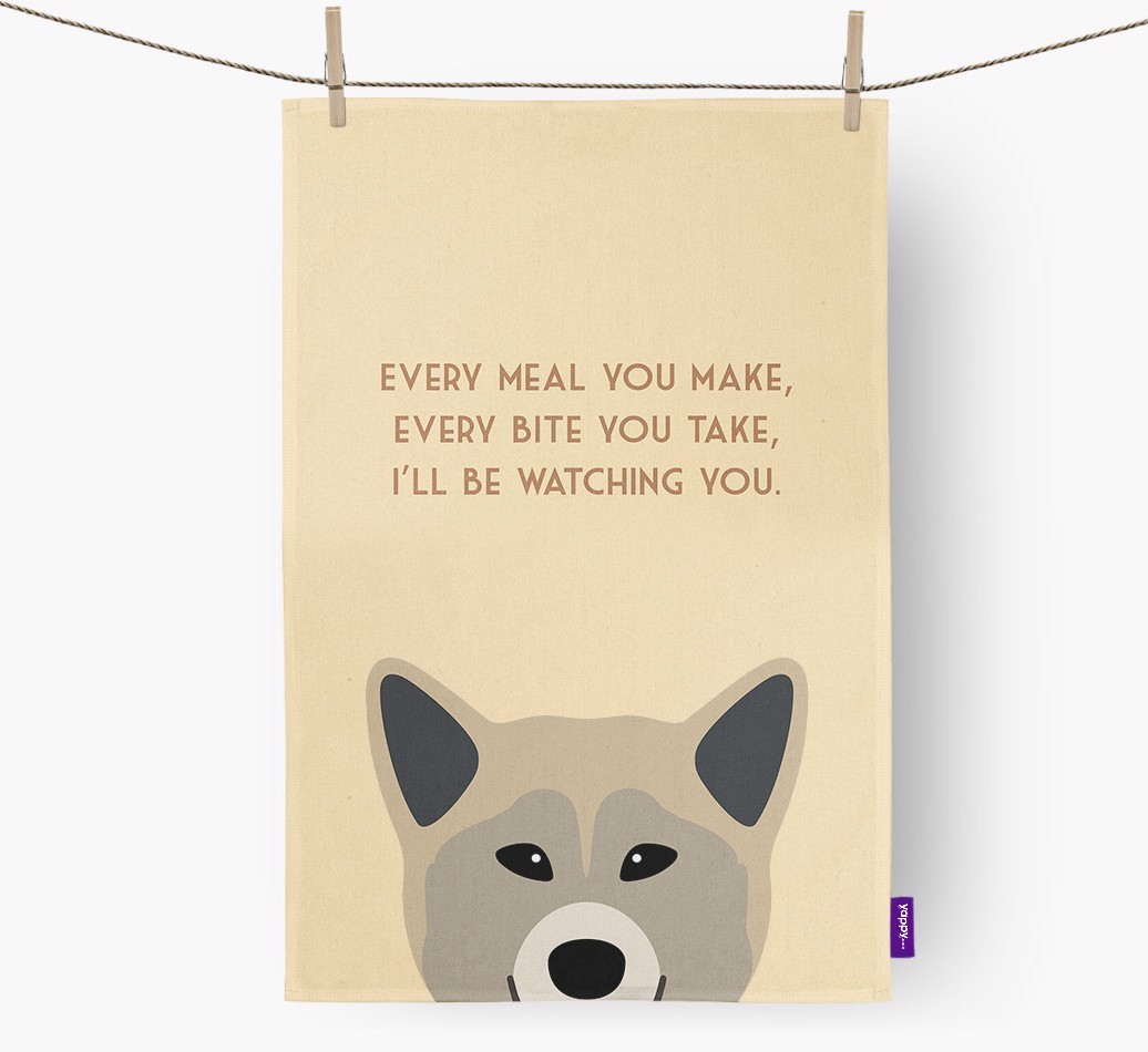 'I'll be watching you' Tea Towel