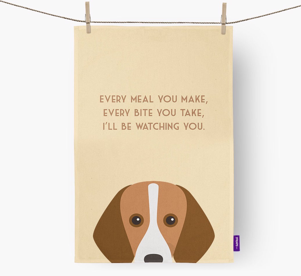 'I'll be watching you' Tea Towel