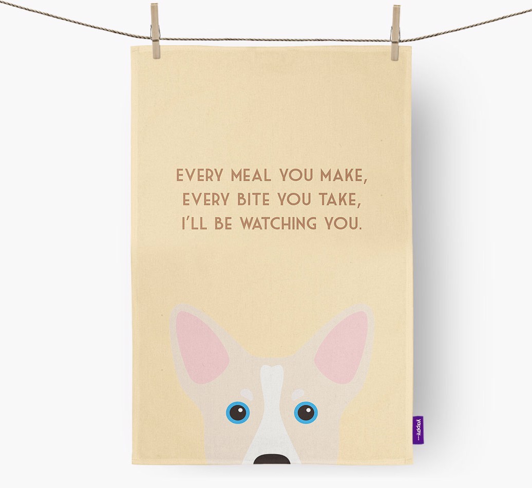 'I'll be watching you' Tea Towel