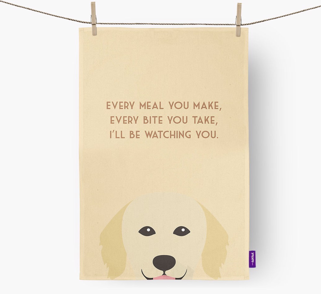 'I'll be watching you' Tea Towel