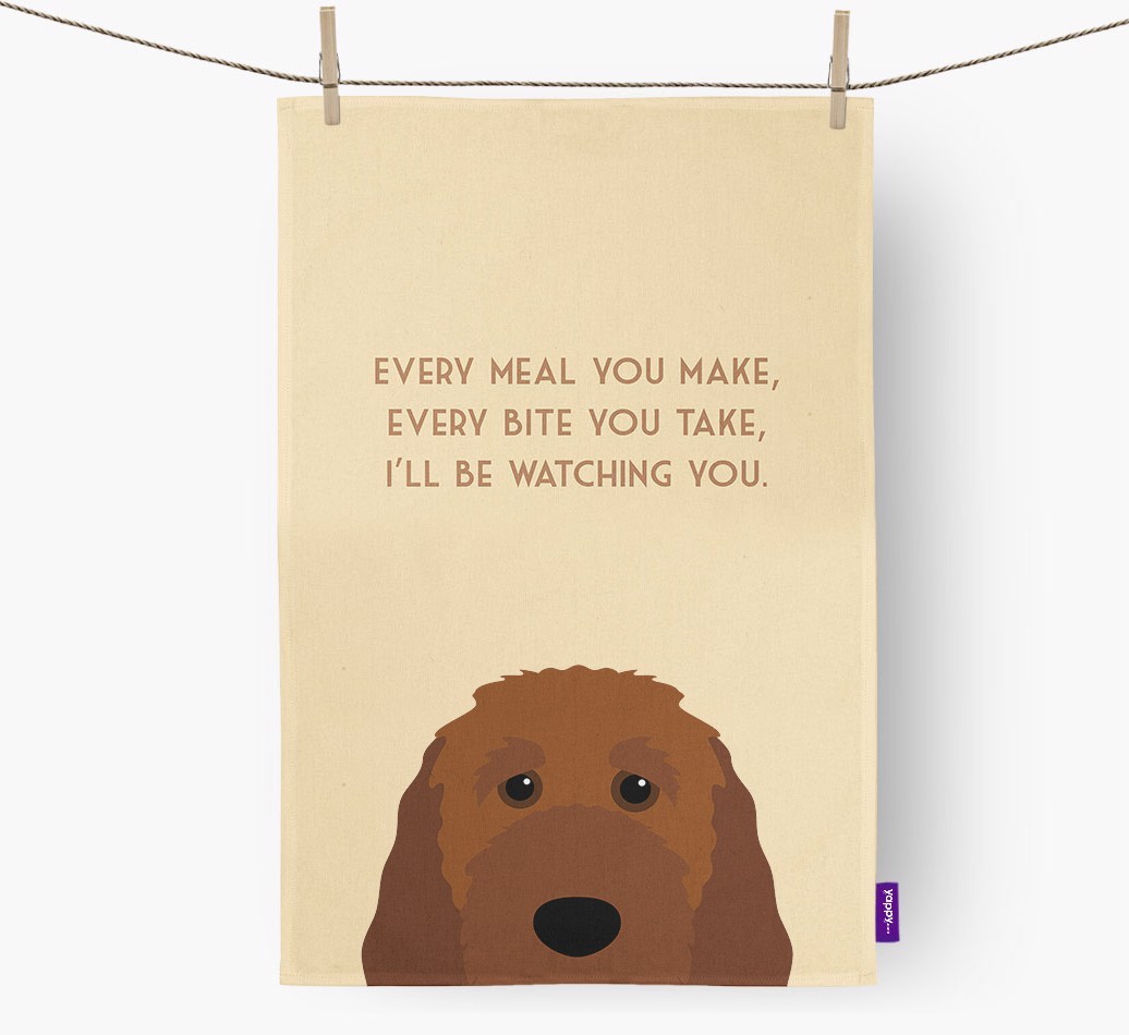 'I'll be watching you' Tea Towel
