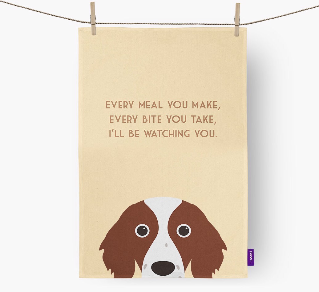 'I'll be watching you' Tea Towel