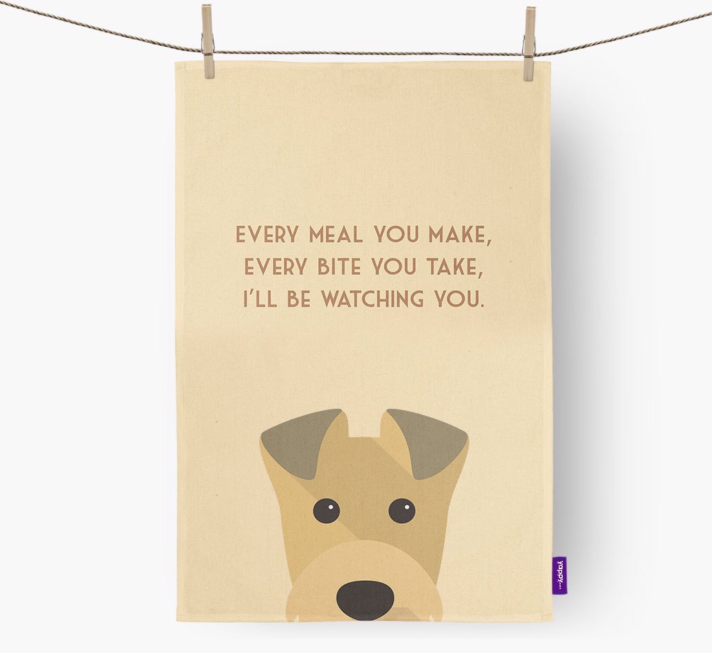 'I'll be watching you' Tea Towel