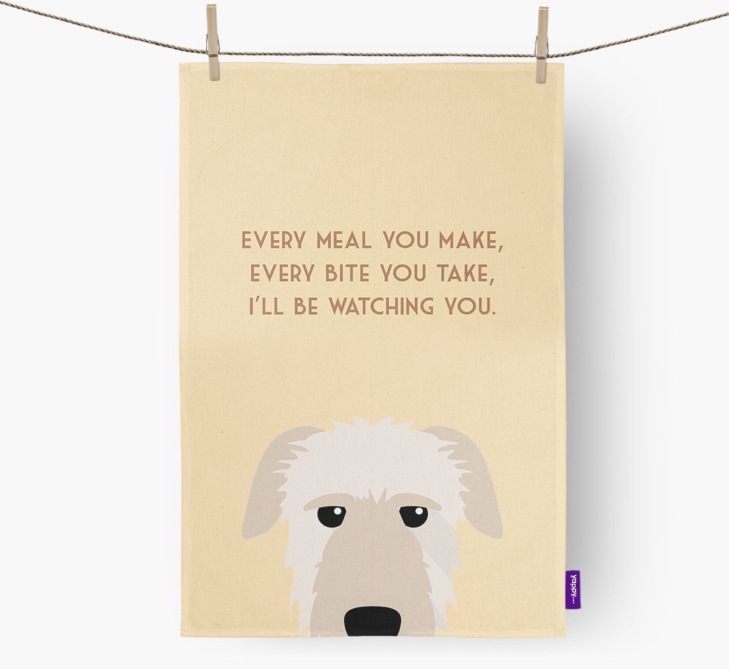 'I'll be watching you' Tea Towel