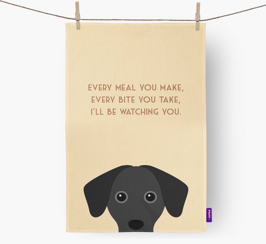'I'll be watching you' Tea Towel