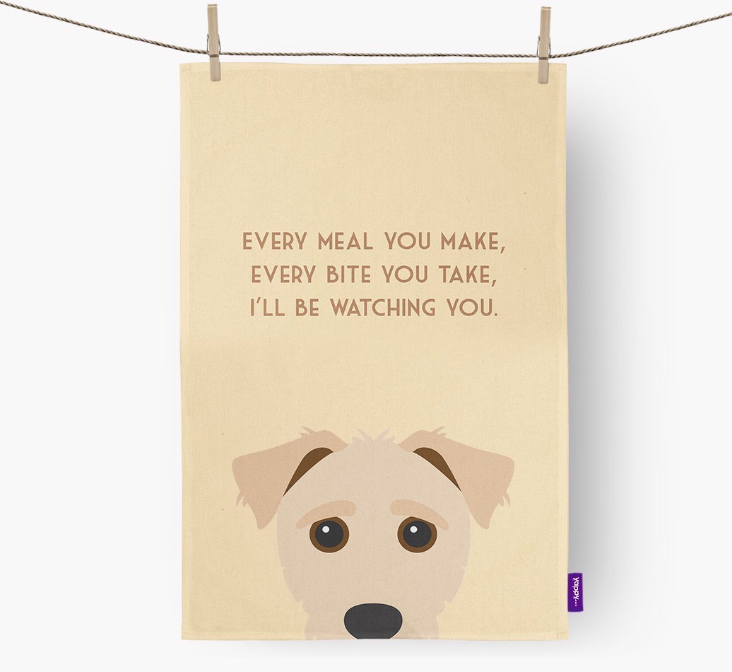'I'll be watching you' Tea Towel