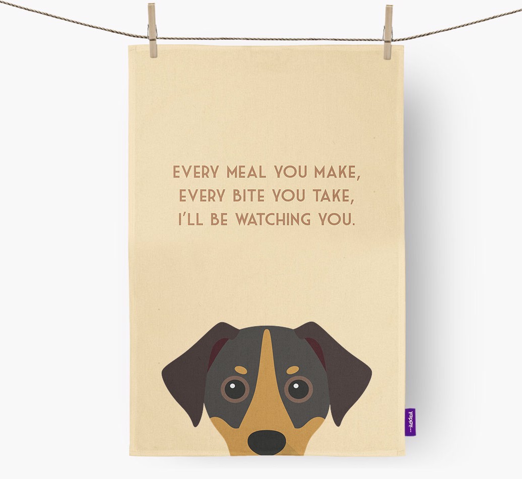 'I'll be watching you' Tea Towel