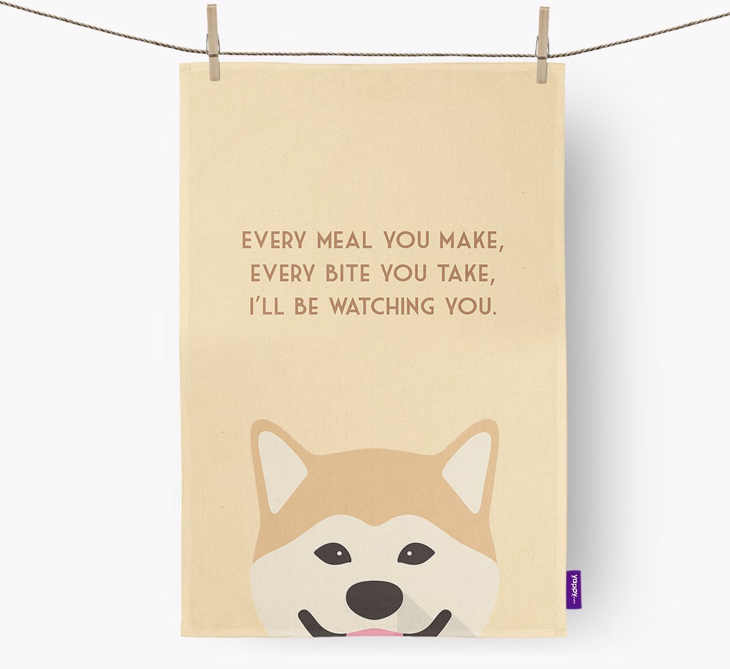 'I'll be watching you' Tea Towel