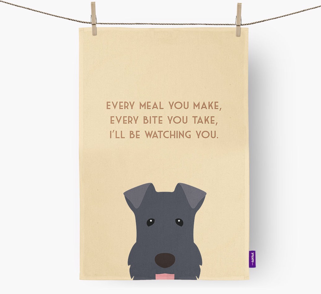 'I'll be watching you' Tea Towel