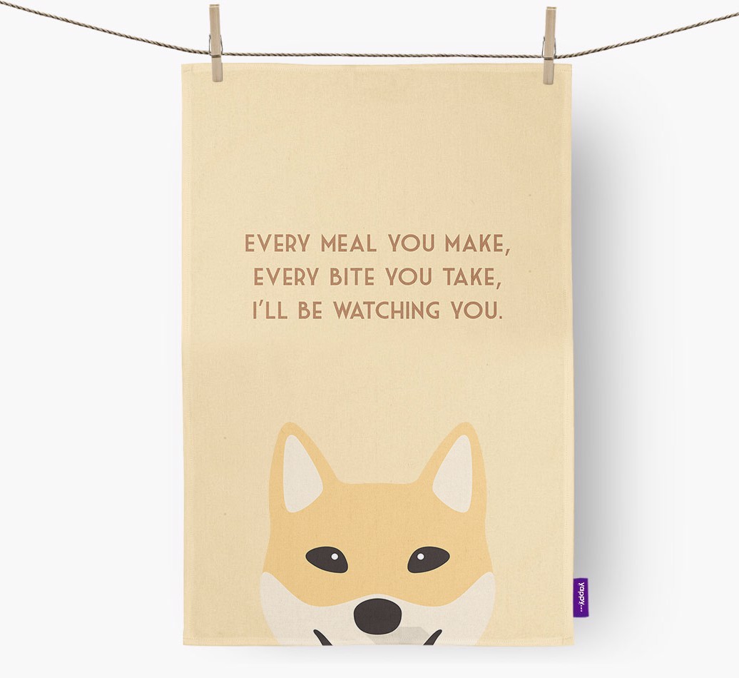 'I'll be watching you' Tea Towel