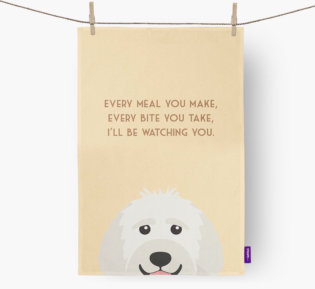 'I'll be watching you' Tea Towel