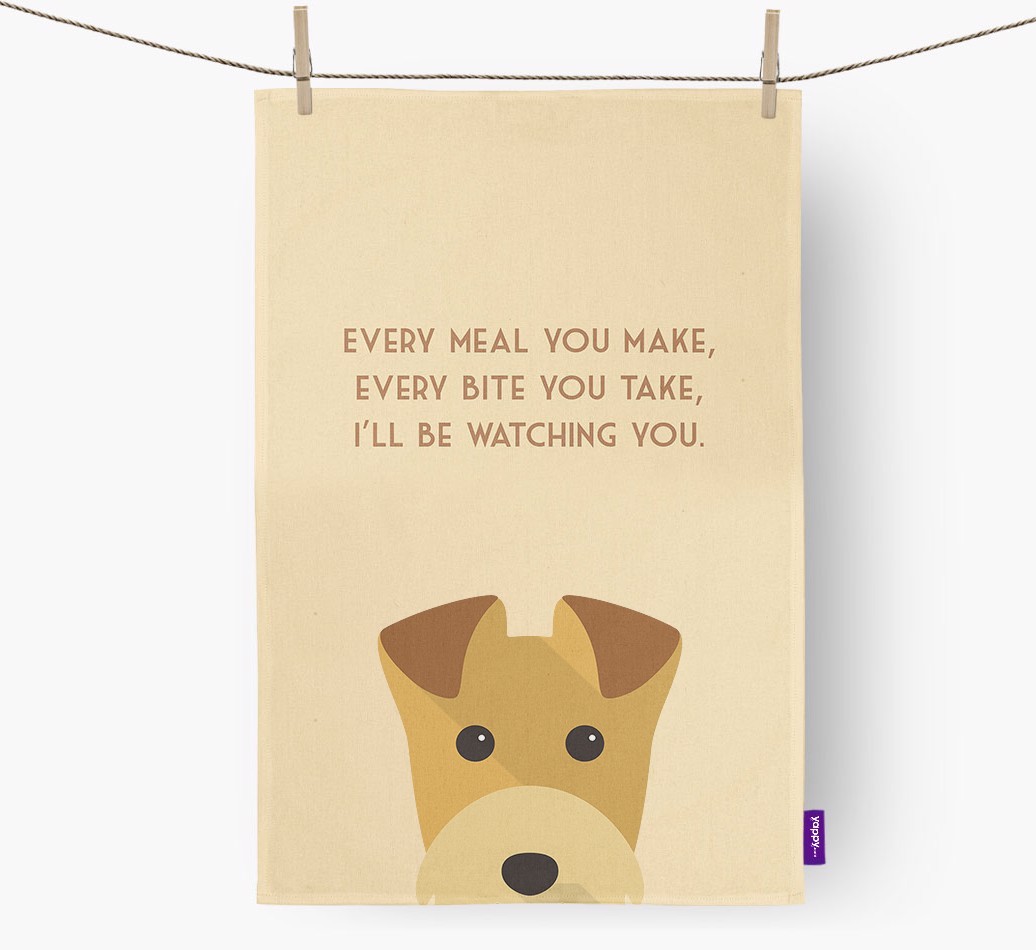 'I'll be watching you' Tea Towel