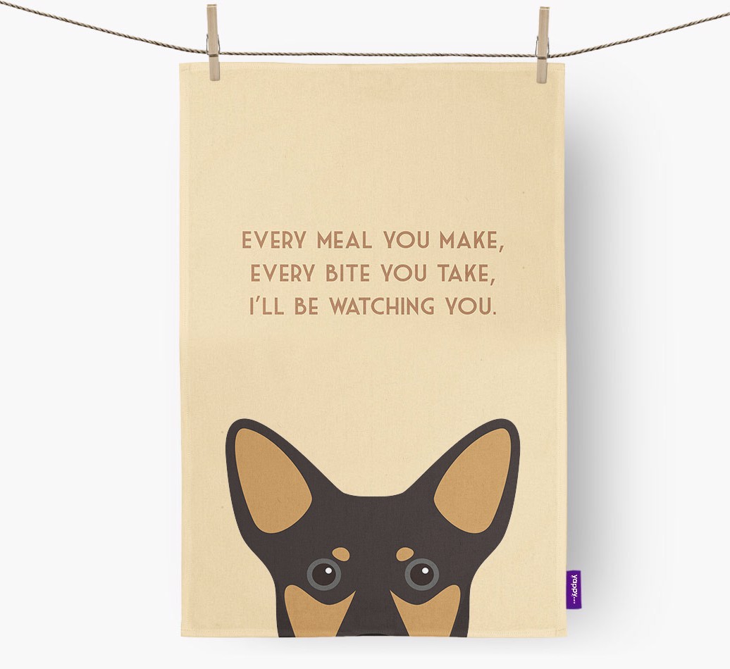 'I'll be watching you' Tea Towel