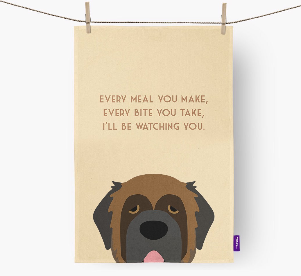 'I'll be watching you' Tea Towel