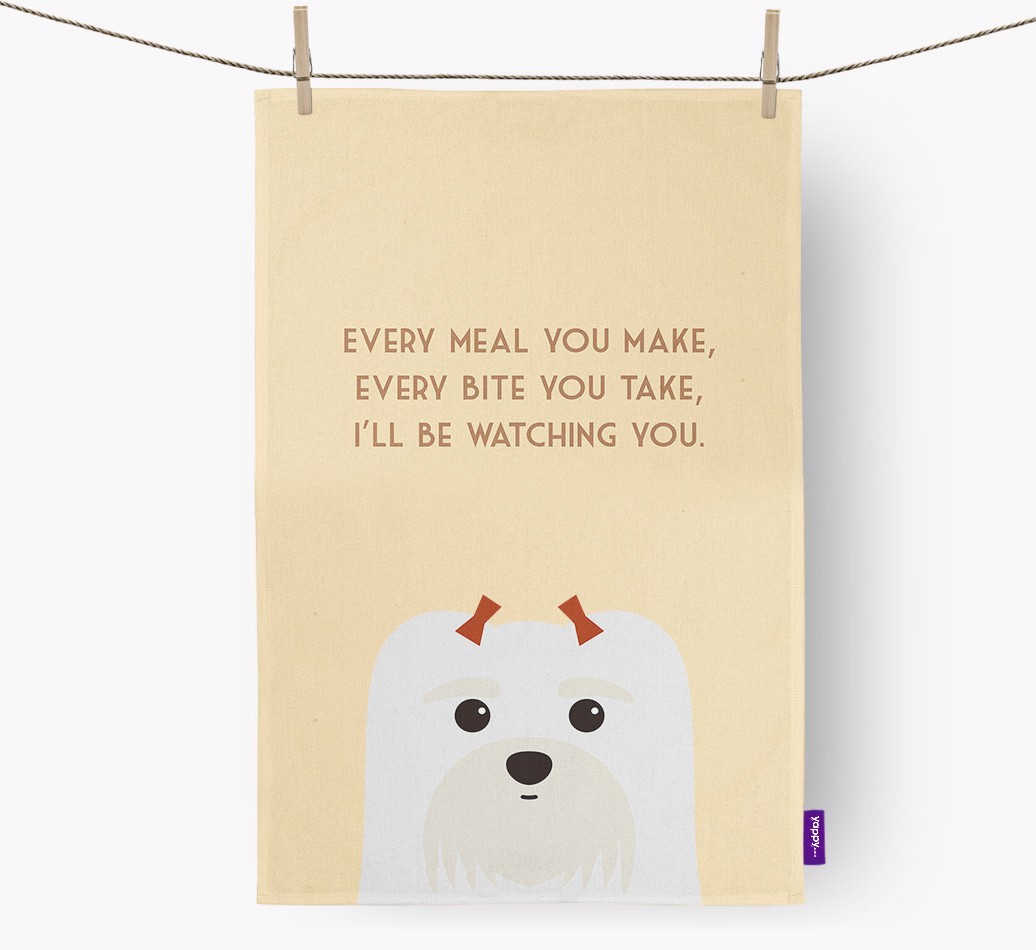 'I'll be watching you' Tea Towel