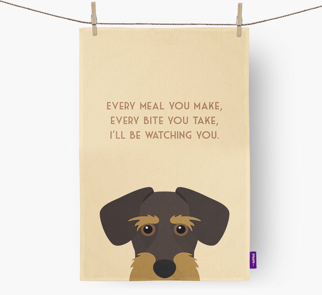 'I'll be watching you' Tea Towel