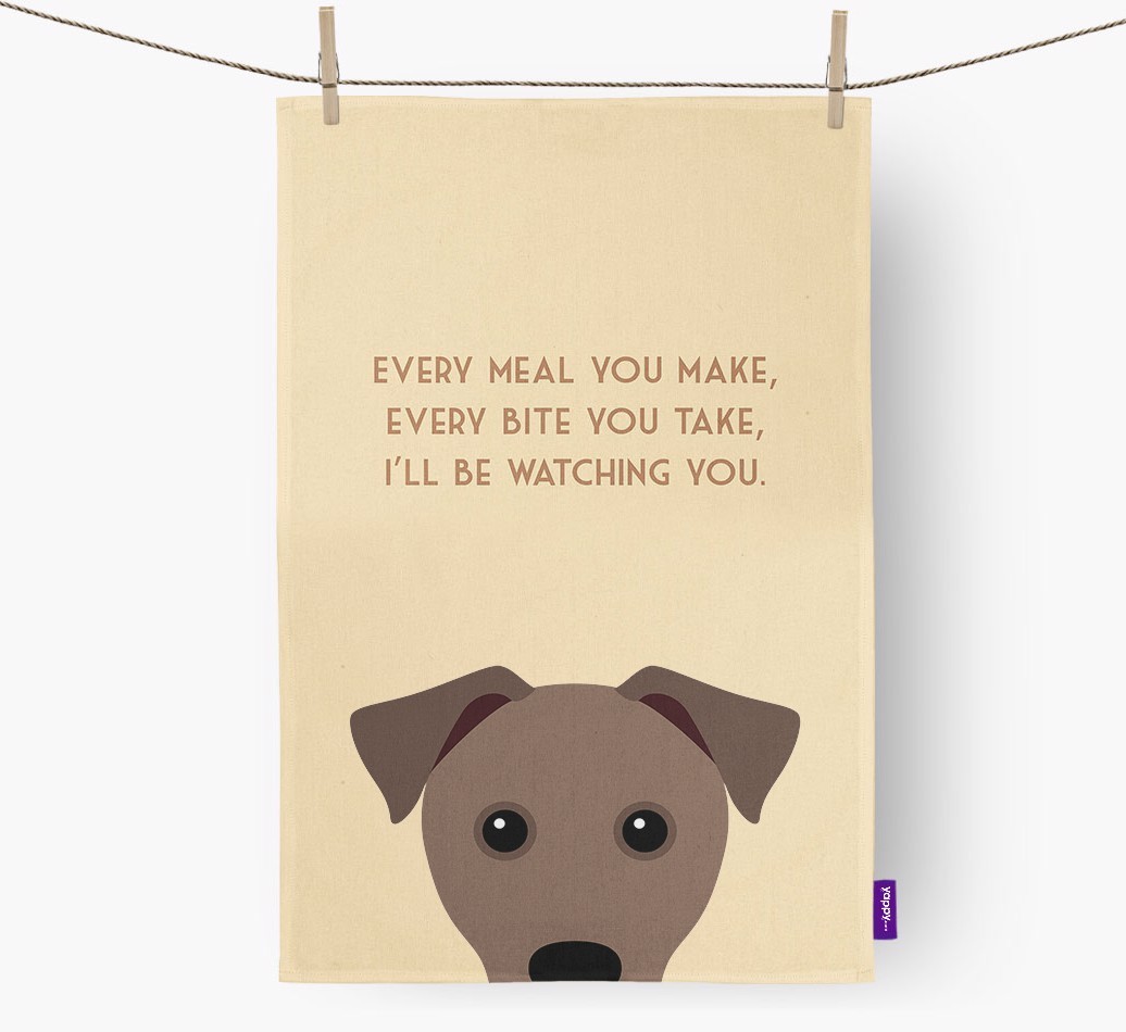 'I'll be watching you' Tea Towel