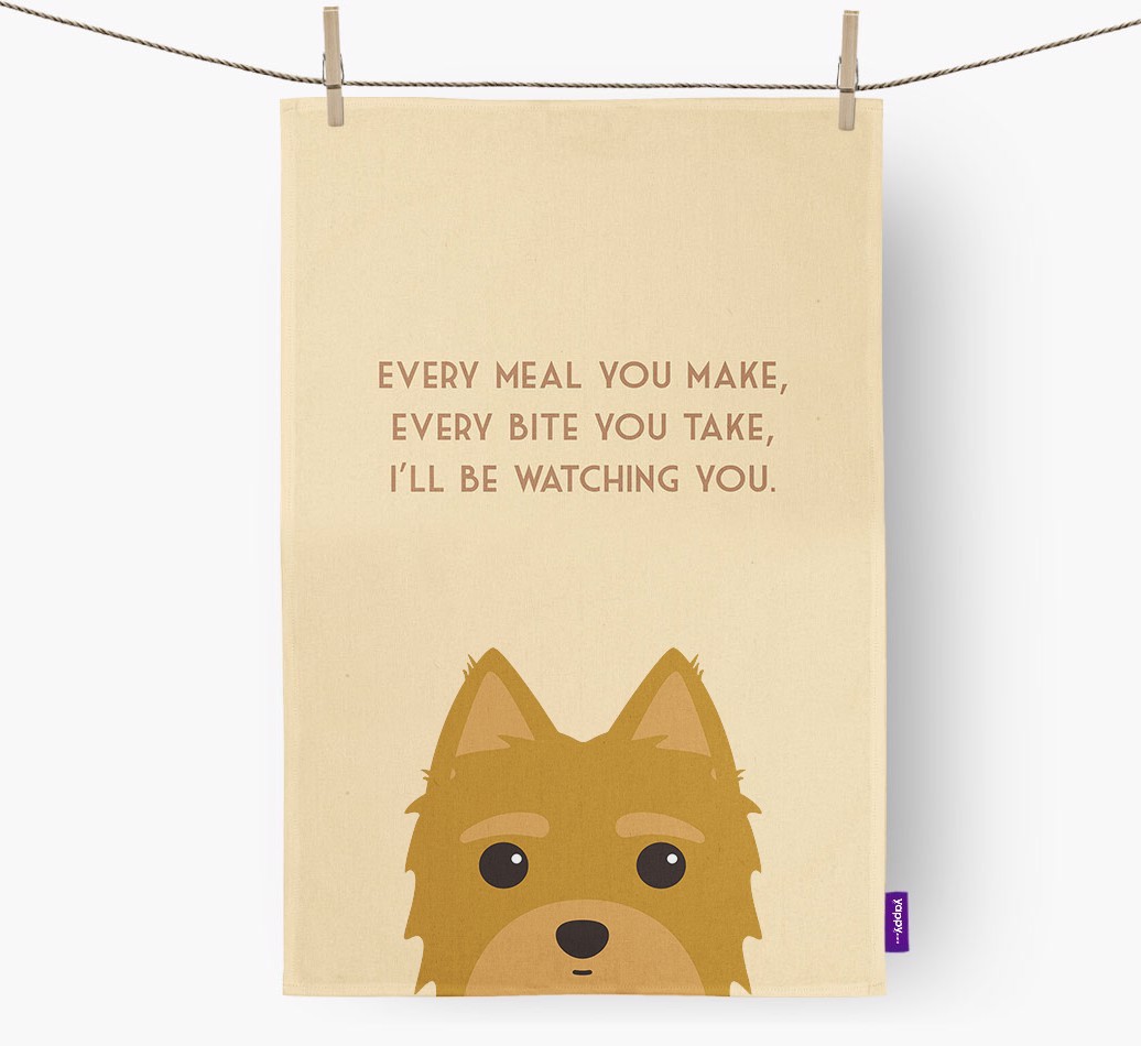 'I'll be watching you' Tea Towel