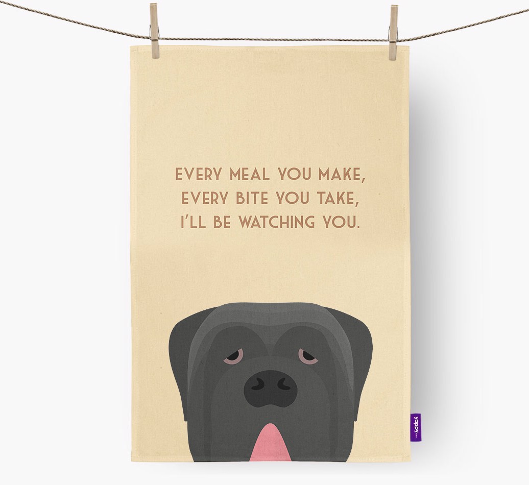 'I'll be watching you' Tea Towel