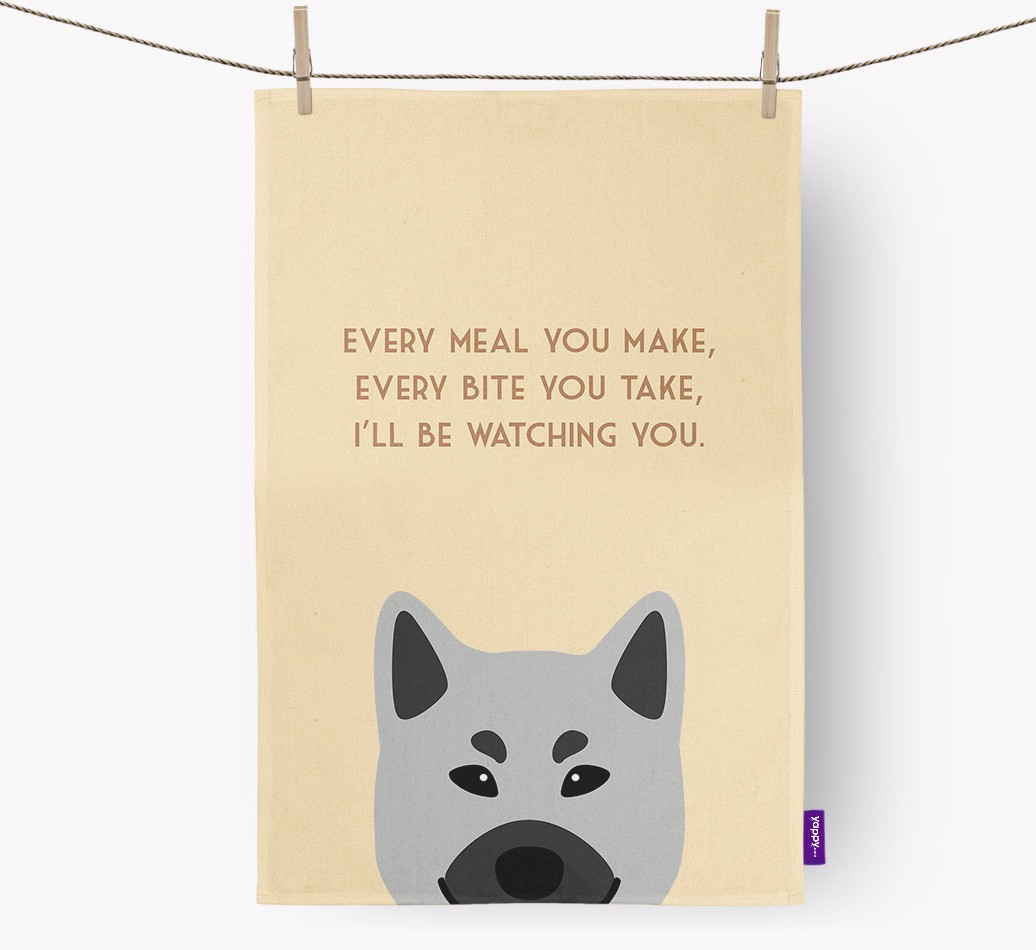 'I'll be watching you' Tea Towel