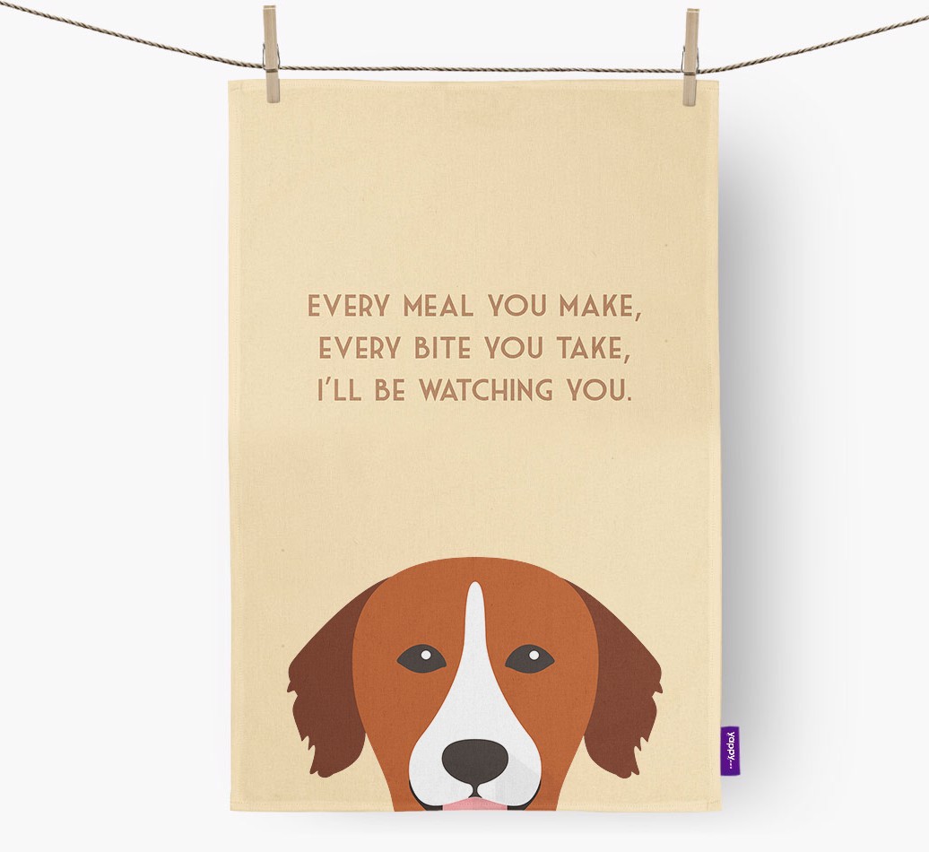 'I'll be watching you' Tea Towel