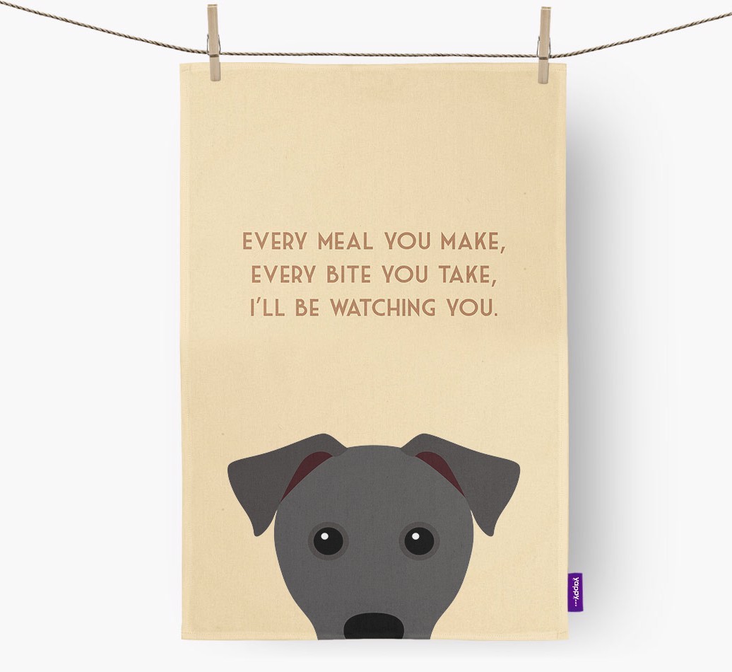 'I'll be watching you' Tea Towel