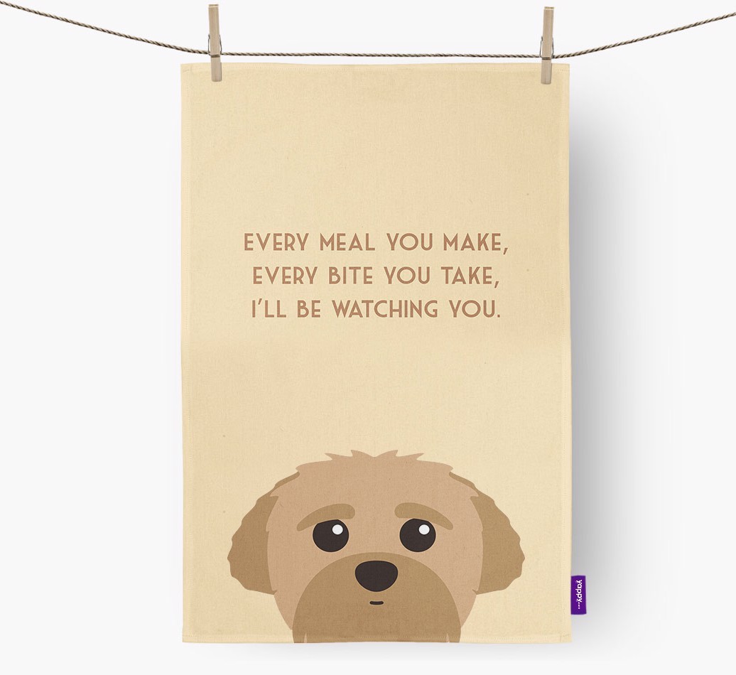 'I'll be watching you' Tea Towel