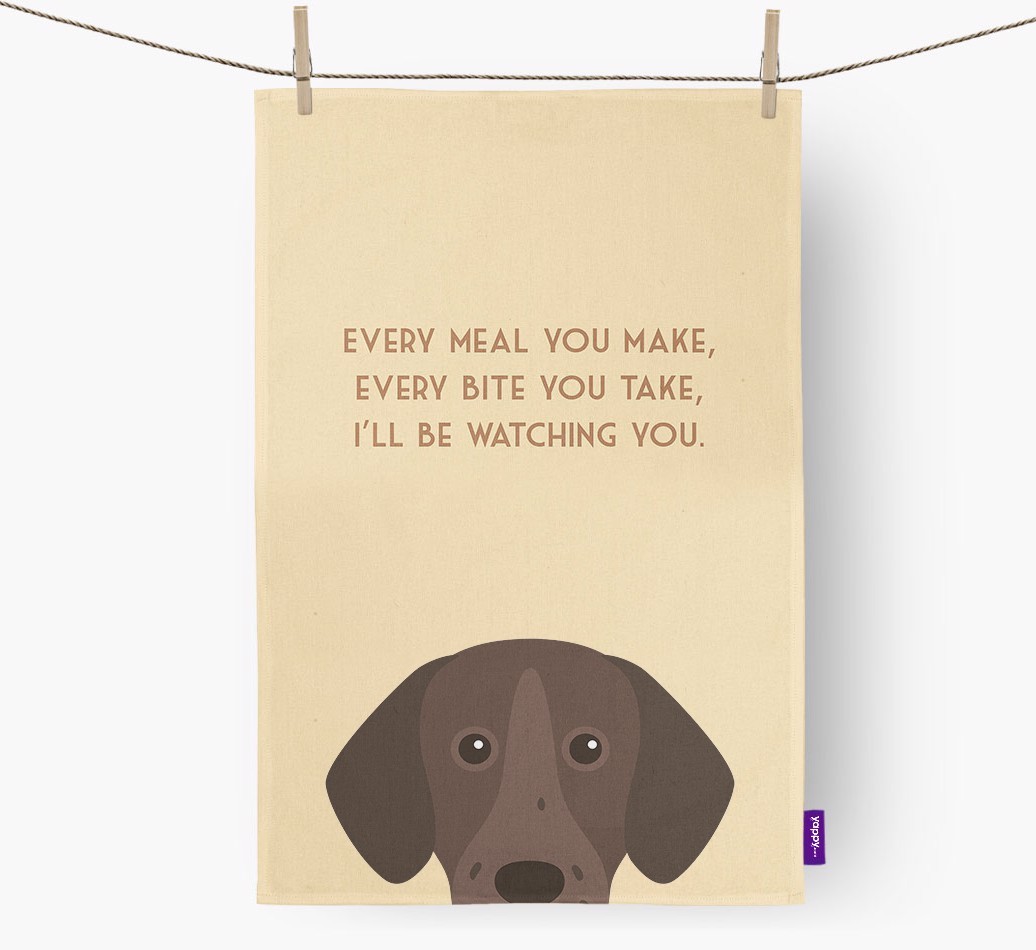 'I'll be watching you' Tea Towel