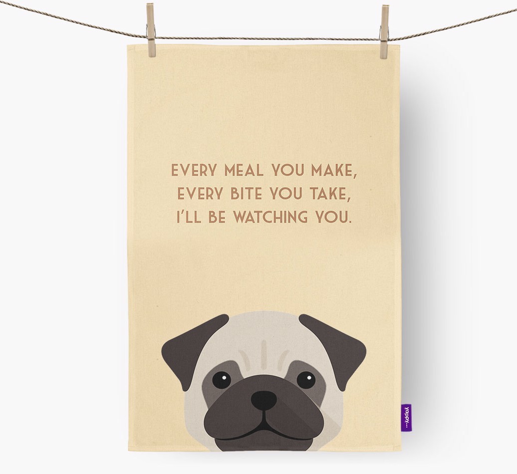 'I'll be watching you' Tea Towel