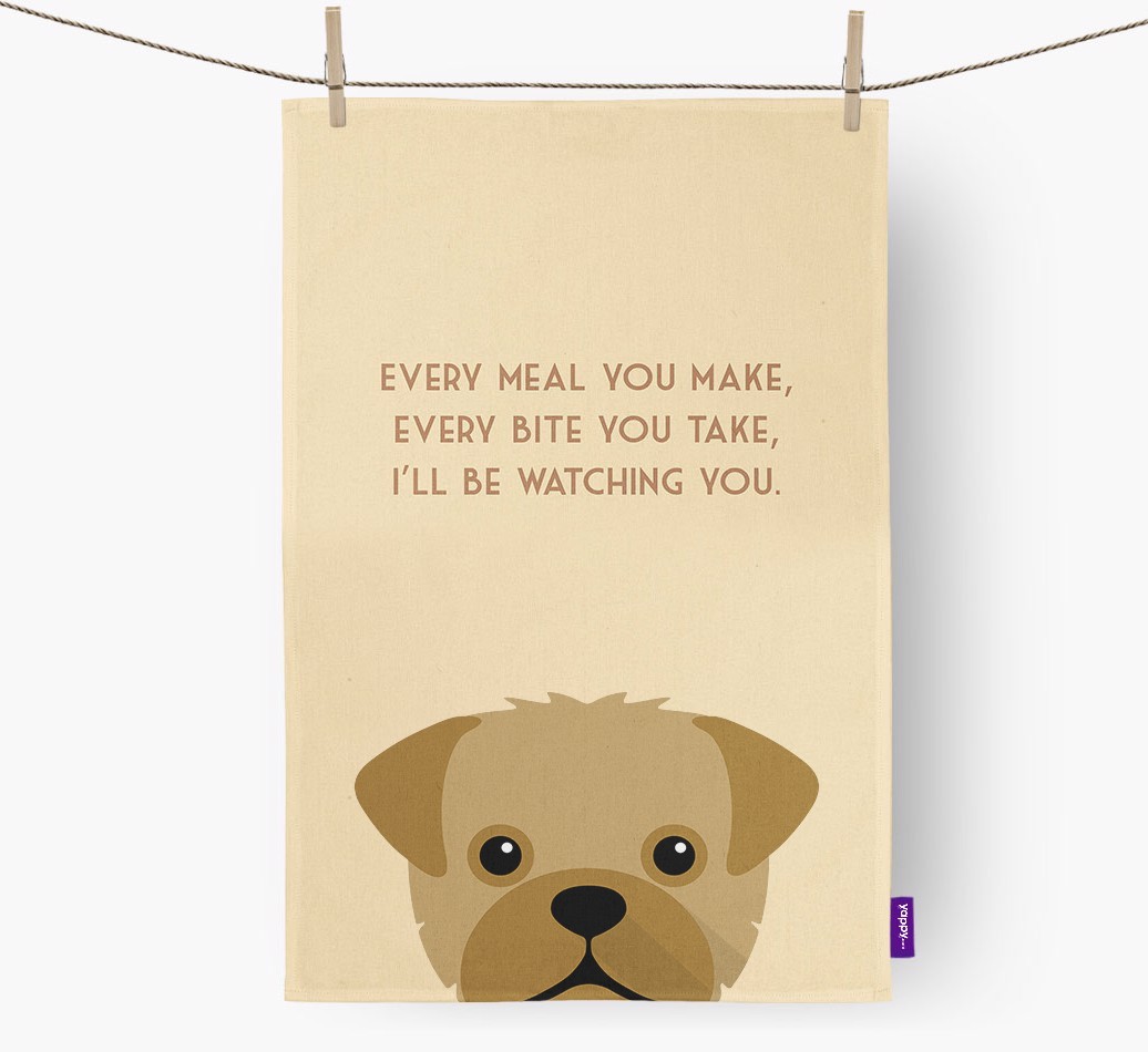 'I'll be watching you' Tea Towel