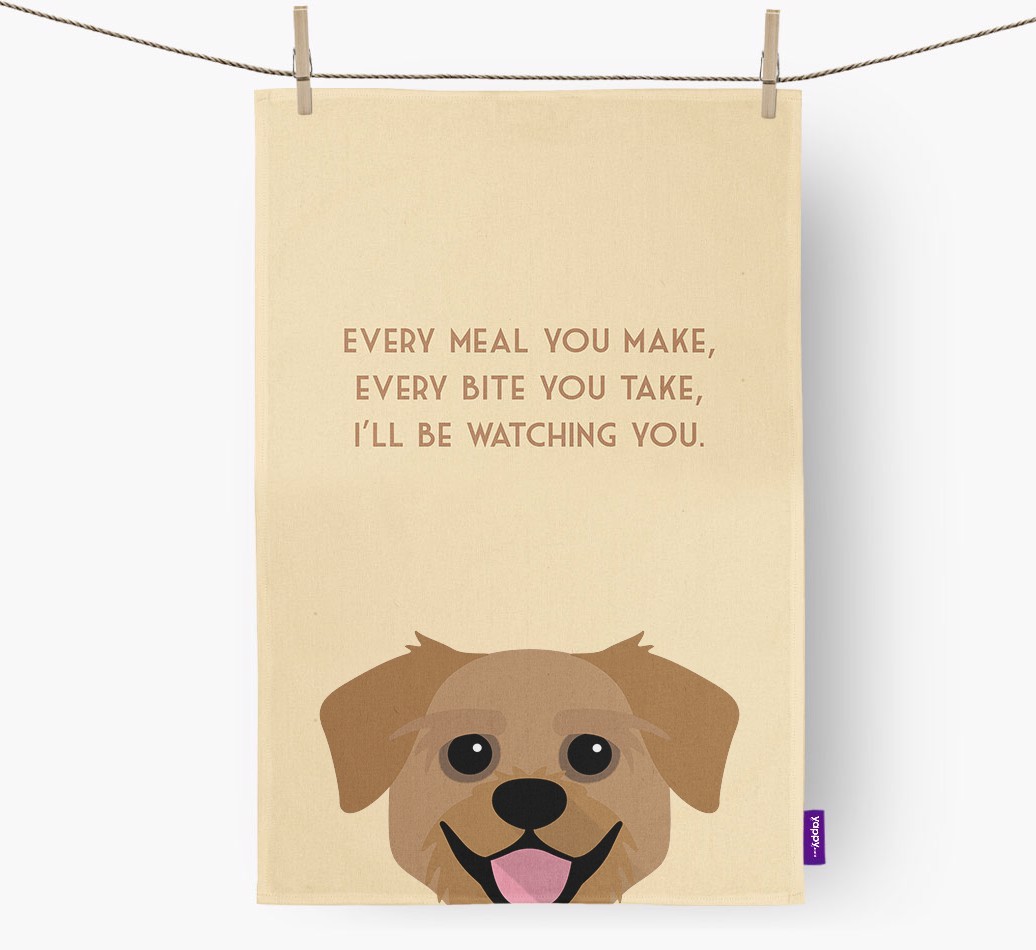 'I'll be watching you' Tea Towel