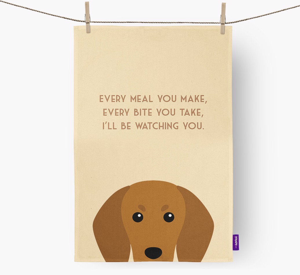 'I'll be watching you' Tea Towel