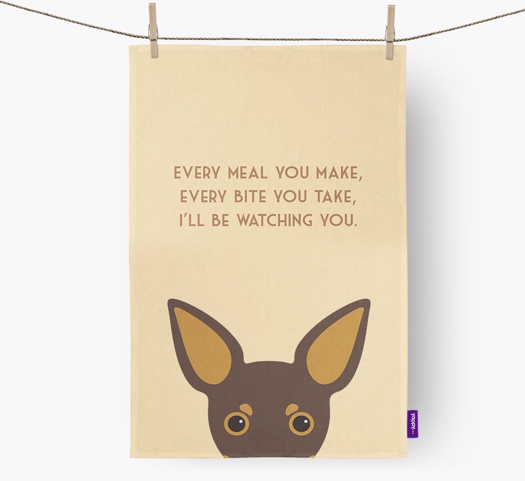 'I'll be watching you' Tea Towel