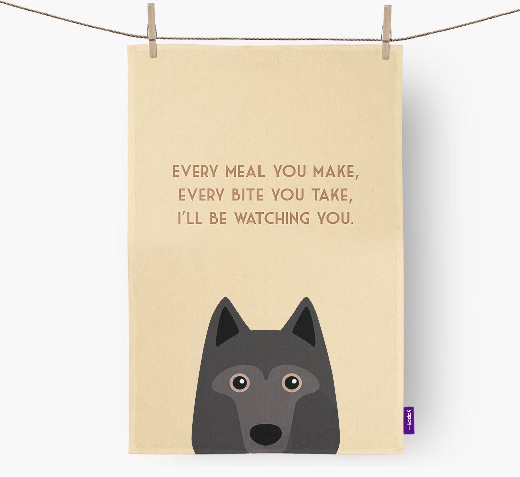 'I'll be watching you' Tea Towel