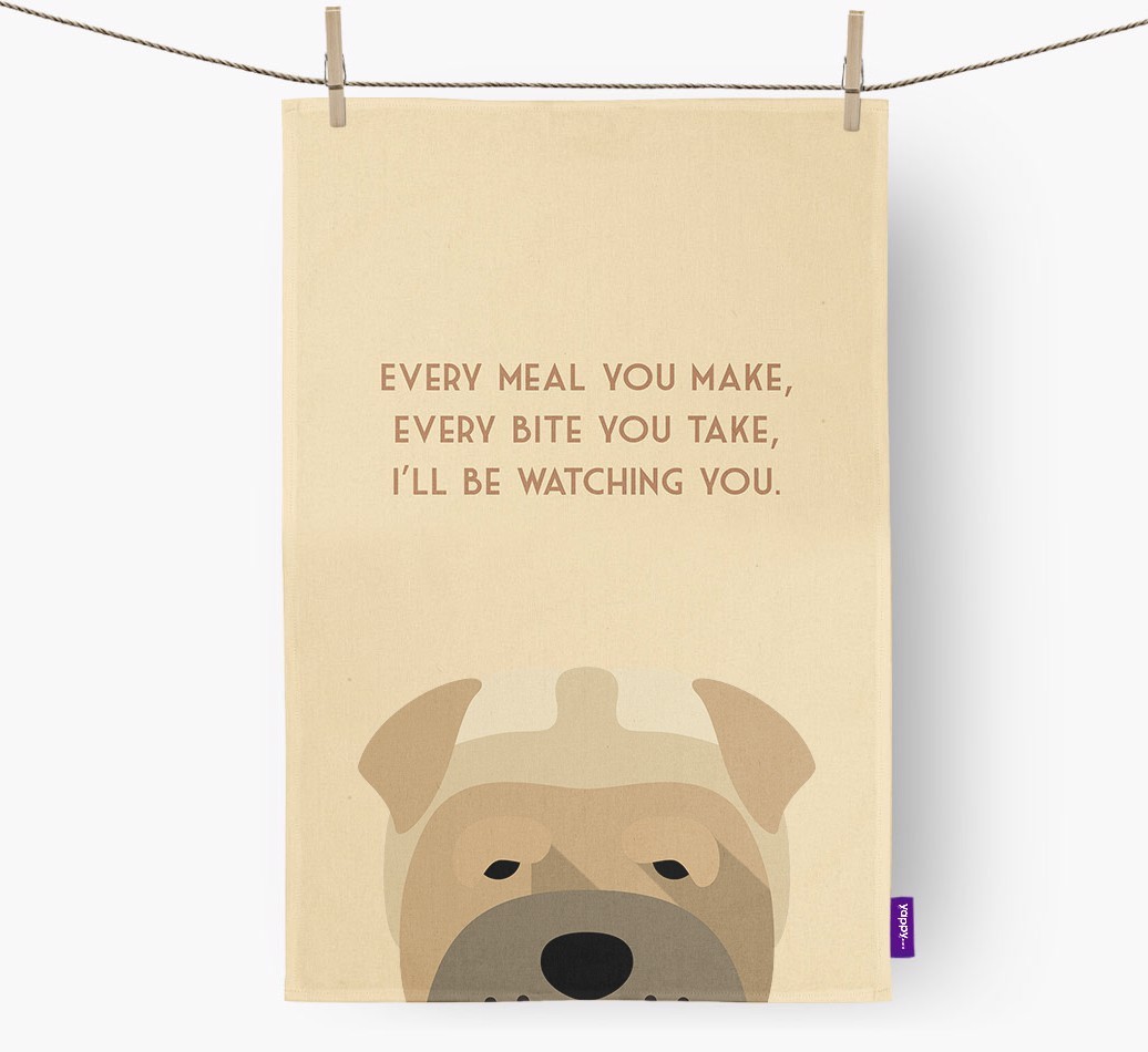 'I'll be watching you' Tea Towel