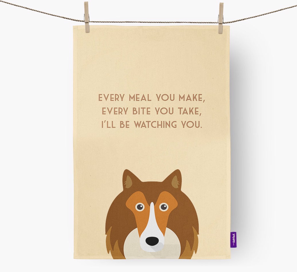 'I'll be watching you' Tea Towel