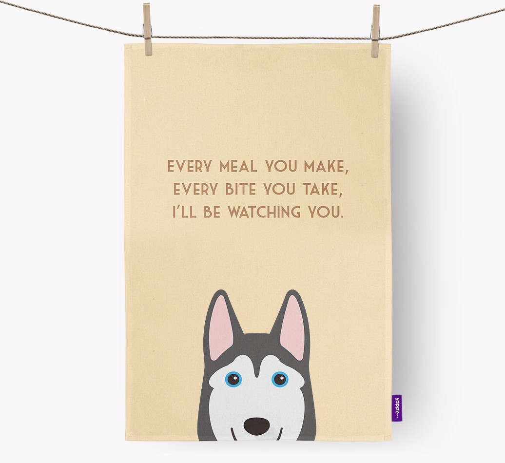 'I'll be watching you' Tea Towel