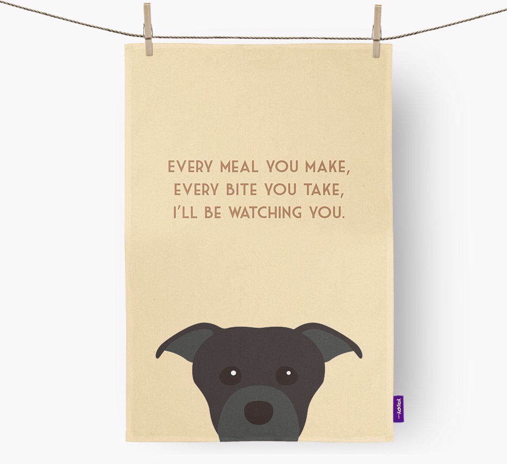 'I'll be watching you' Tea Towel