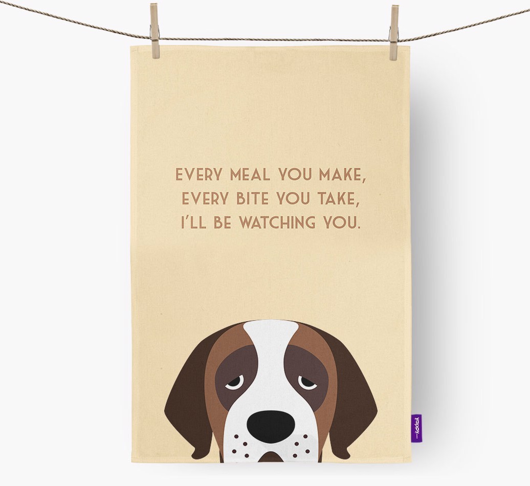 'I'll be watching you' Tea Towel