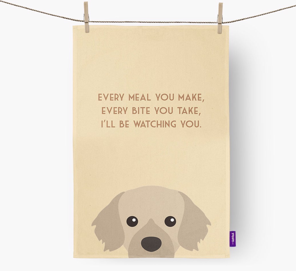 'I'll be watching you' Tea Towel