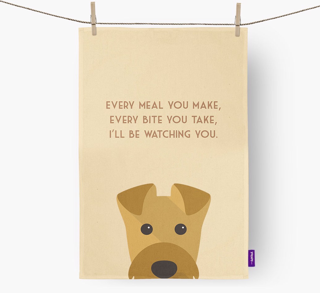 'I'll be watching you' Tea Towel