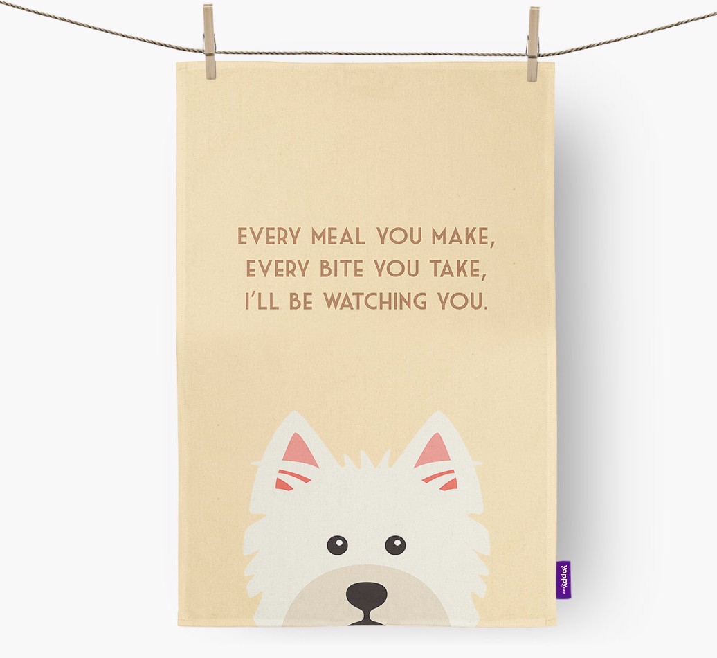 'I'll be watching you' Tea Towel