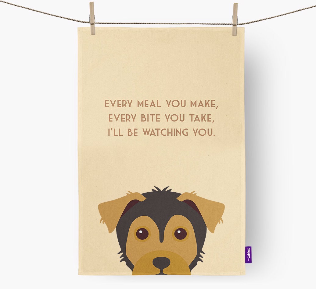 'I'll be watching you' Tea Towel