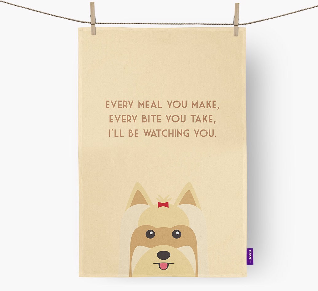'I'll be watching you' Tea Towel