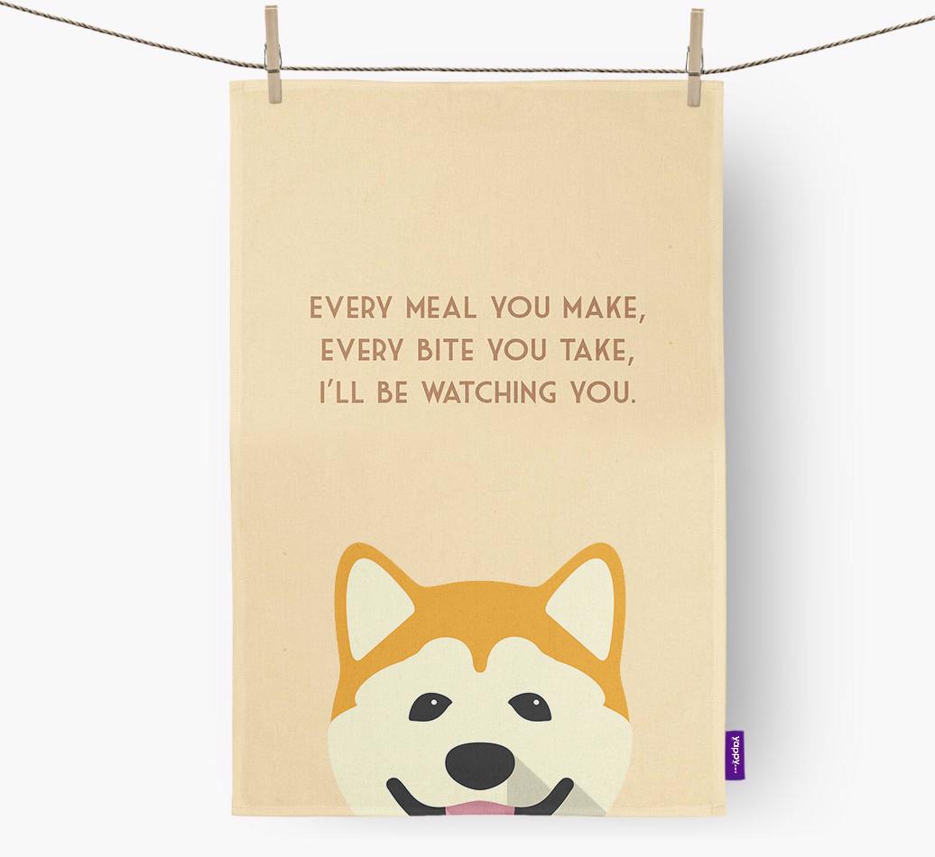 'I'll be watching you' Dish Towel