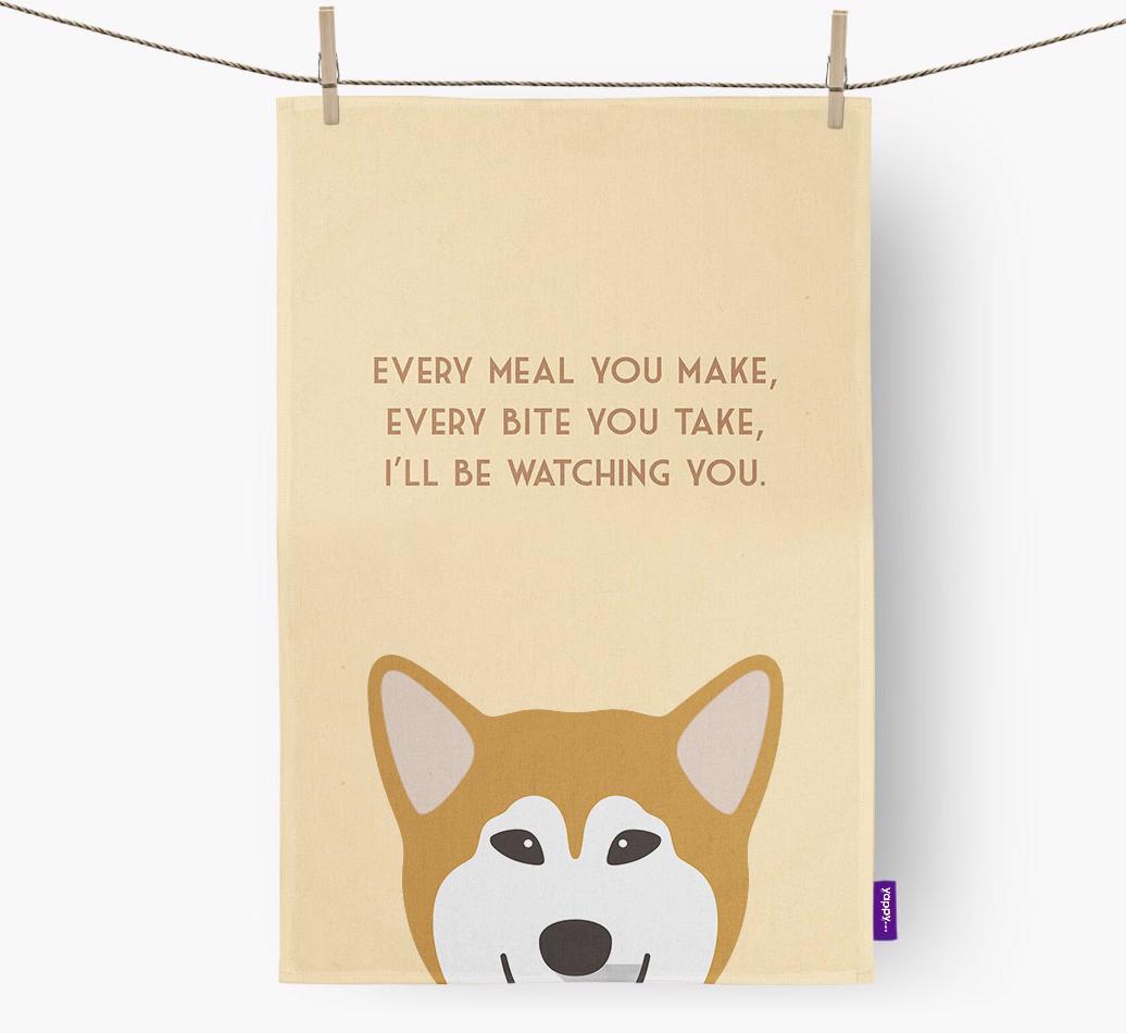 'I'll be watching you' Dish Towel