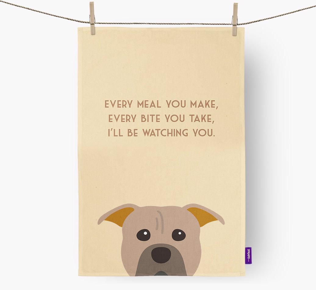 'I'll be watching you' Dish Towel