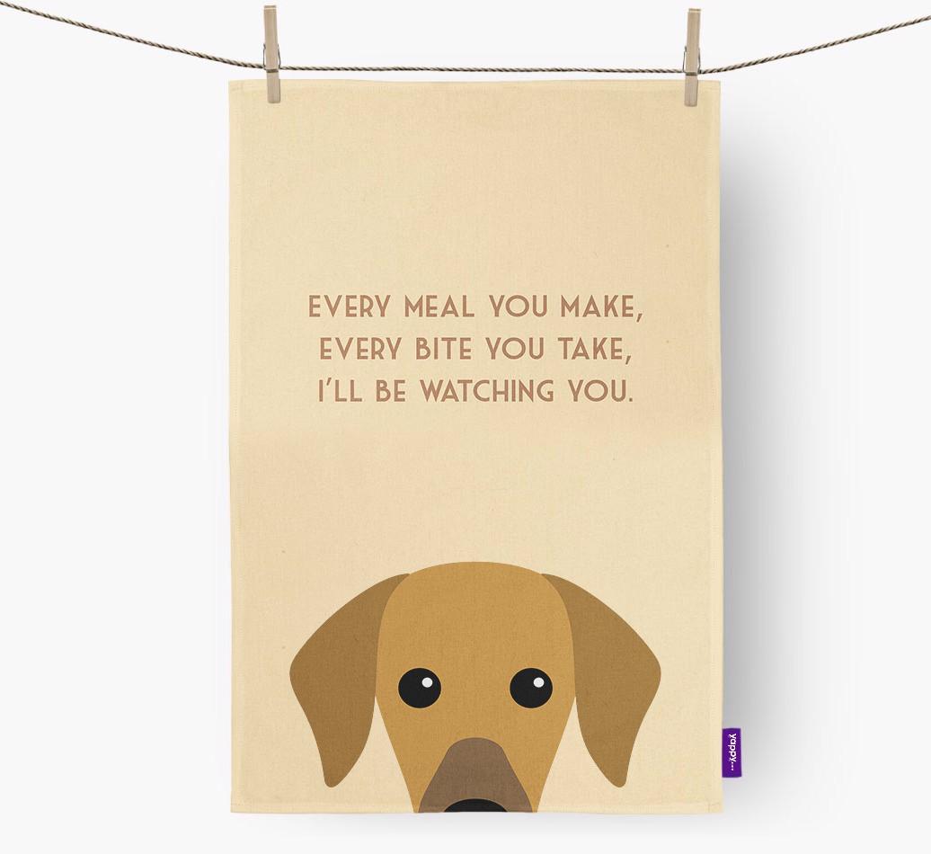 'I'll be watching you' Dish Towel