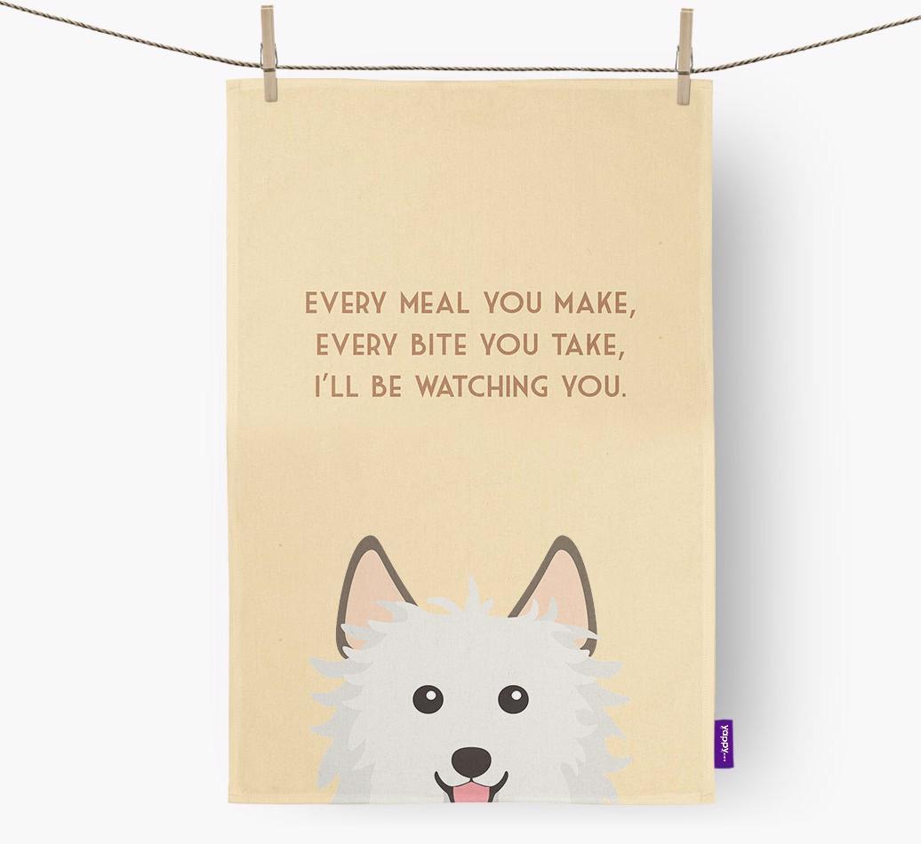 'I'll be watching you' Dish Towel